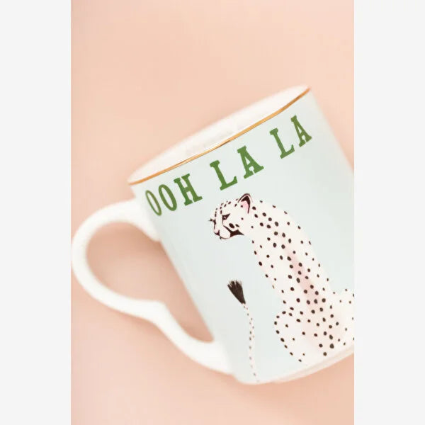 Yvonne Ellen Animals Yeşil Porselen Kupa 250 ml