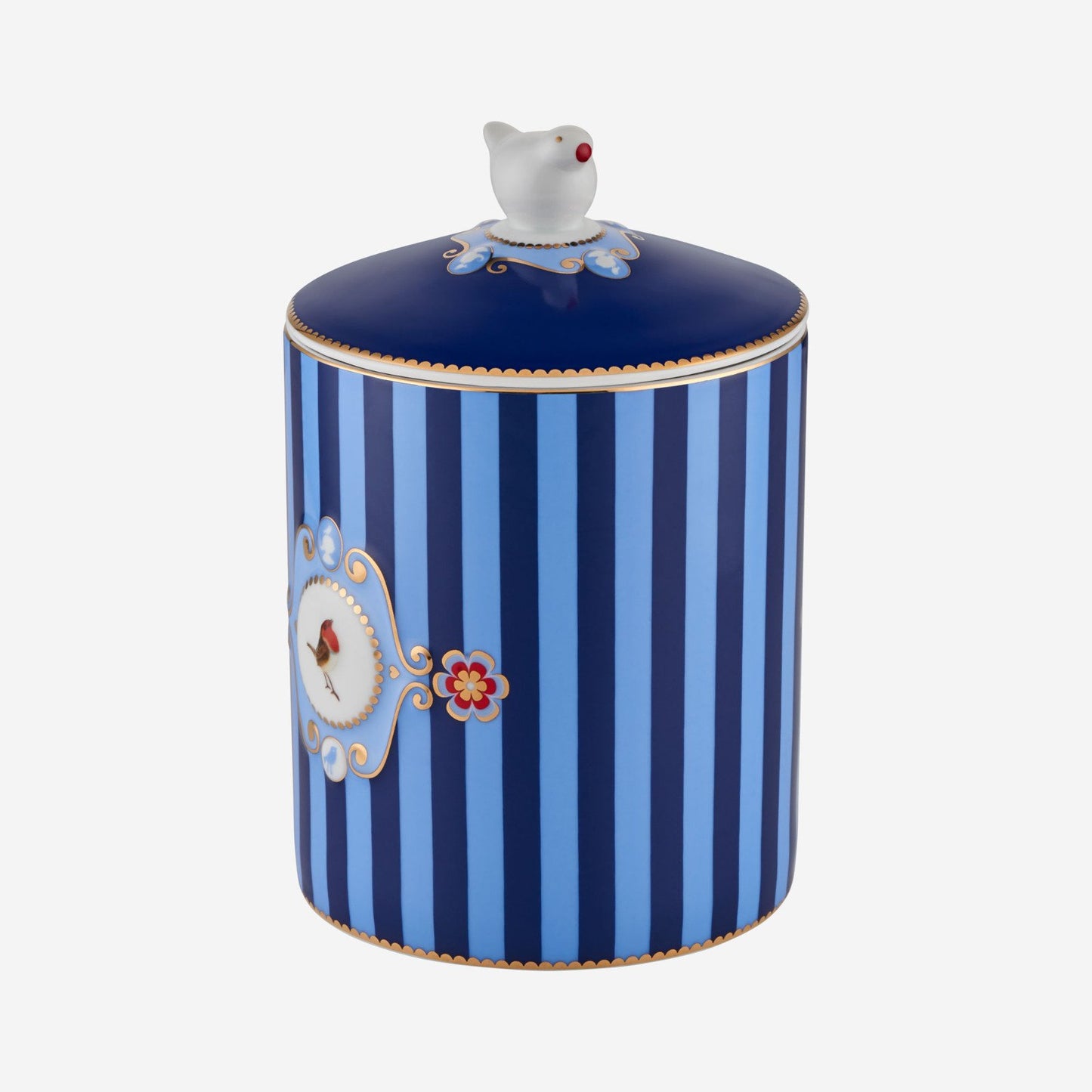 Mavi Porselen Saklama Kabı 1300 ml Love Birds Collection by Pip Studio