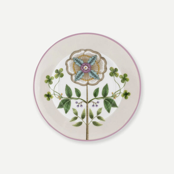 Pip Studio Lily & Lotus Beyaz Porselen Petit Four Tabağı 12 cm