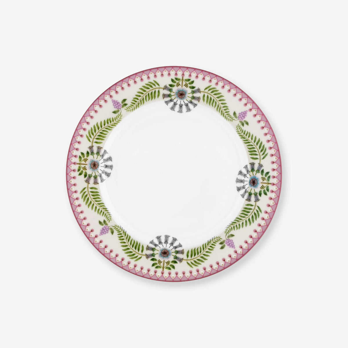Pip Studio Lily & Lotus Beyaz Porselen Kahvaltı Tabağı 23 cm