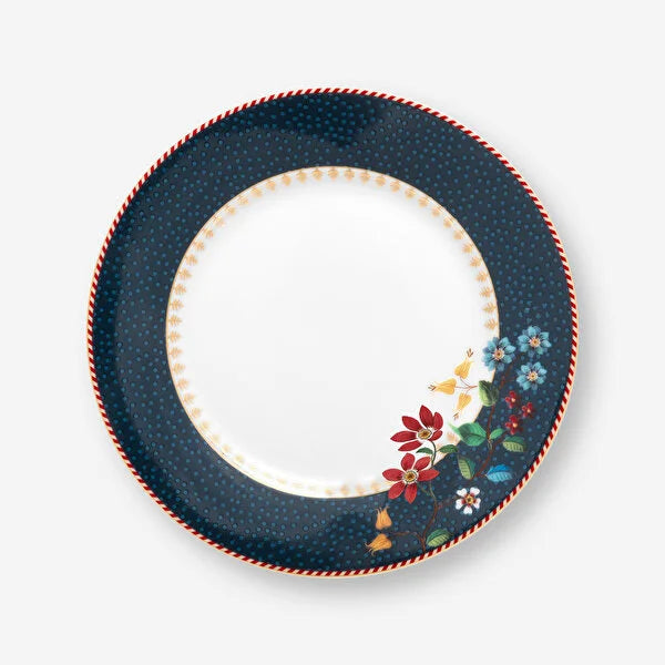 Pip Studio Berry Blues Mavi Porselen Pasta Tabağı 17 cm