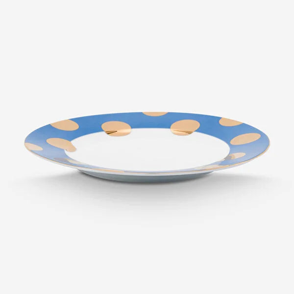 Mavi Porselen Kahvaltı Tabağı 21 Cm Dot Delight Collection by Pip Studio