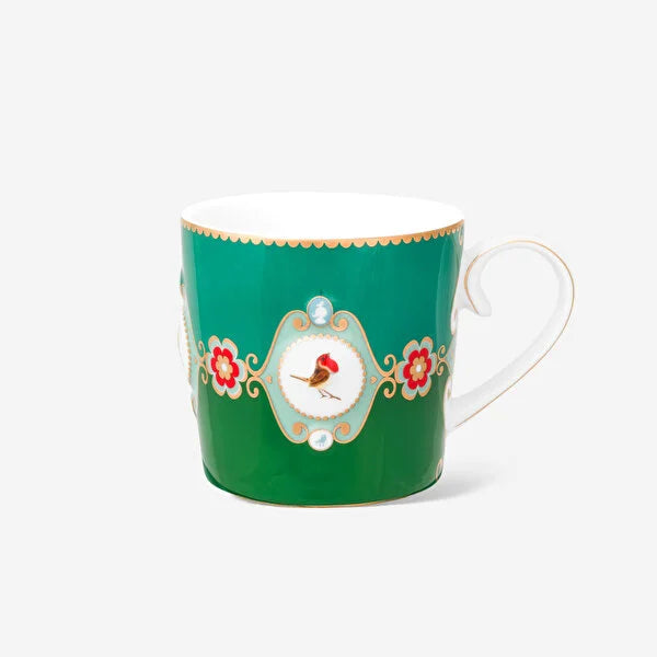 Pip Studio Love Birds Yeşil Porselen Kupa 51002471 (150 ml)