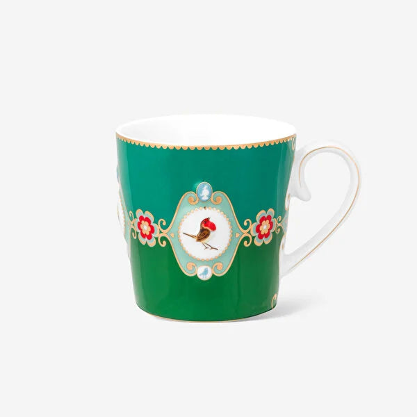 Pip Studio Love Birds Yeşil Porselen Kupa 51002474 (250 ml)