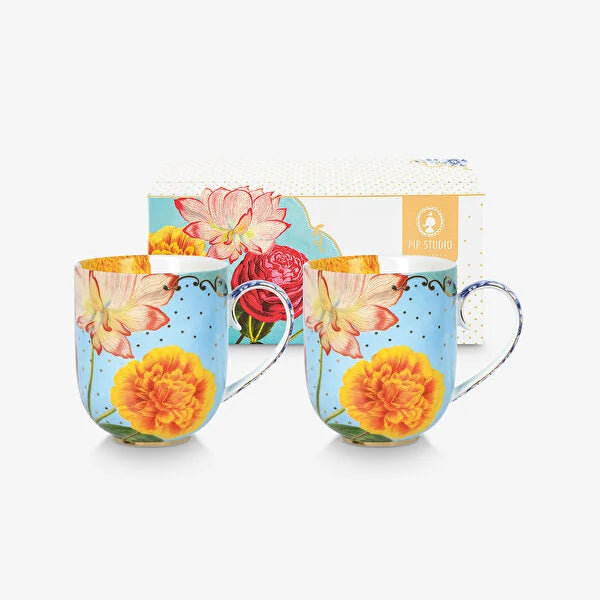 Pip Studio Mavi Porselen Kupa Seti 325 ml 51002603