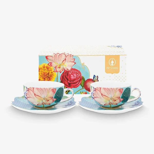 Pip Studio Royal Mavi Porselen Çay Fincan Seti 225 ml