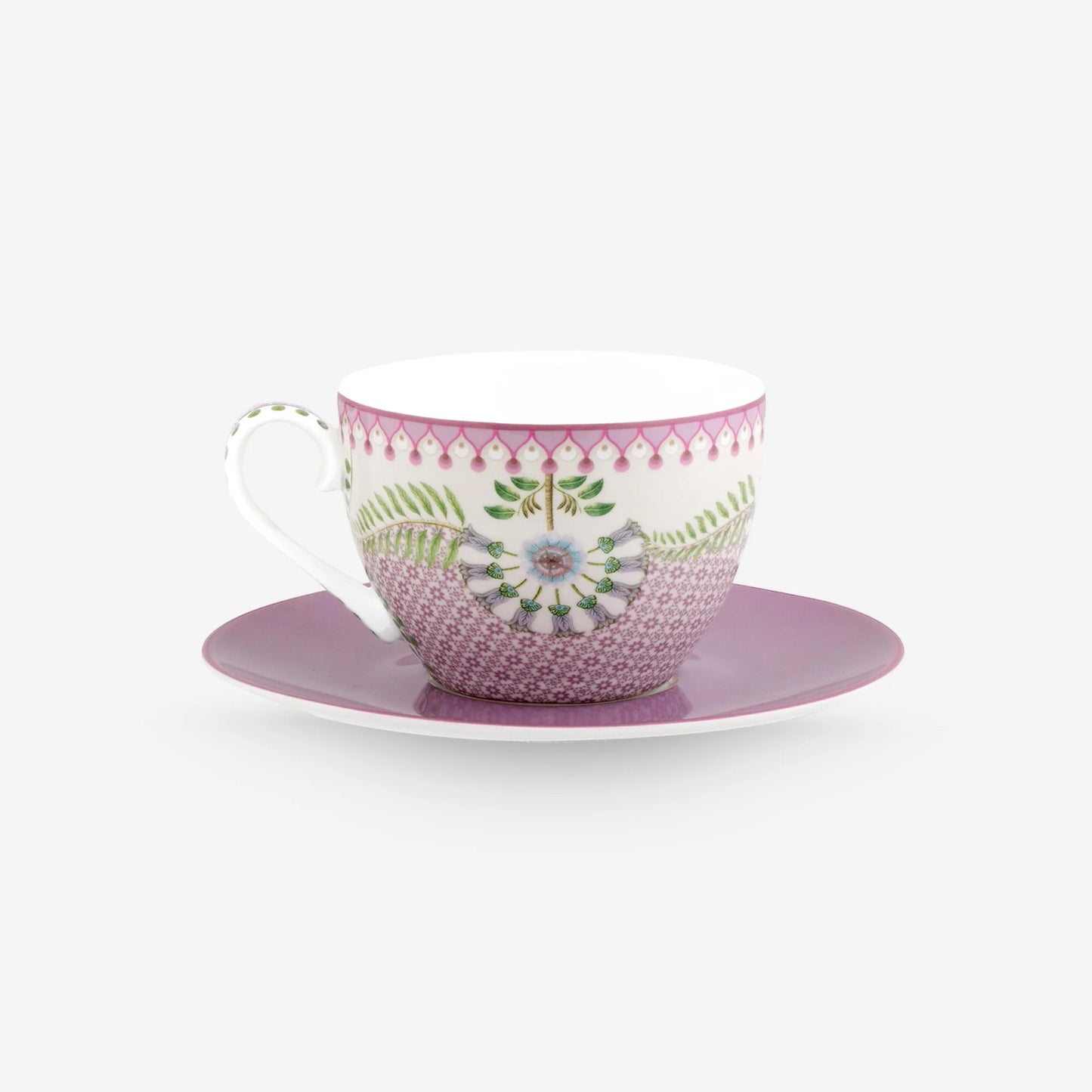 Pip Studio Lily & Lotus Mor Porselen Çay Fincanı 280 ml