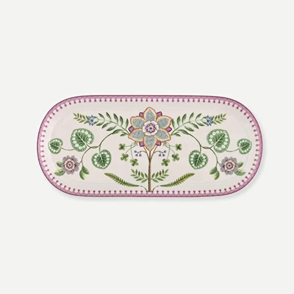 Pip Studio Lily & Lotus Beyaz Porselen Servis Tabağı 33 cm