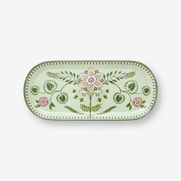 Pip Studio Lily & Lotus Yeşil Porselen Servis Tabağı 33 cm