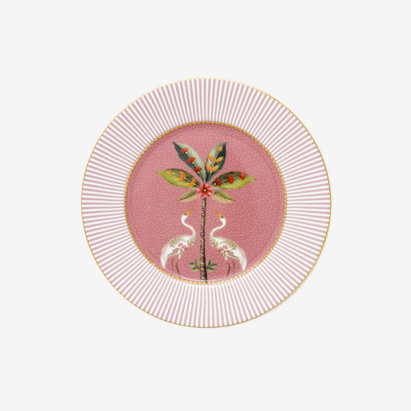 Pip Studio La Majorelle Pembe Porselen Pasta Tabağı 17 cm