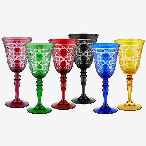 Chiara Alessi Gloria Siyah Cam Kadeh 270 ml