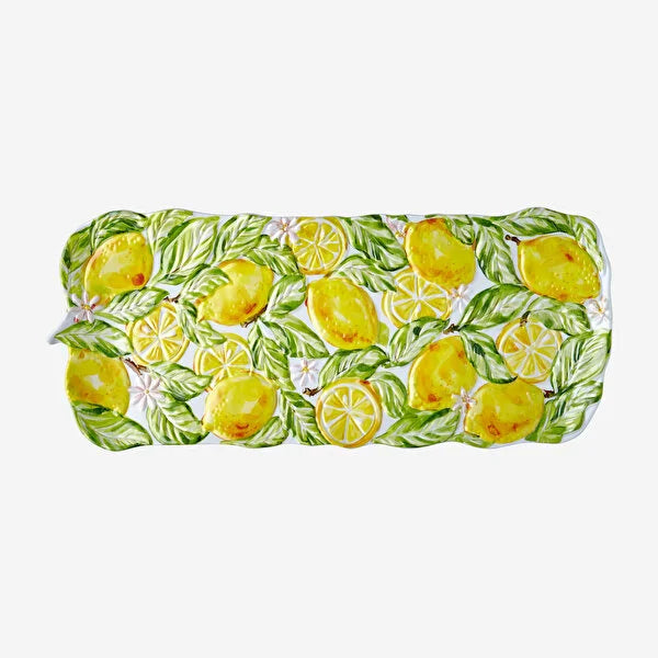 Sarı Melamin Servis Tabağı 48 Cm Capri Collection by Chiara Alessi