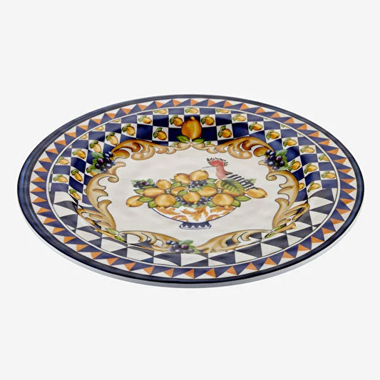 Chiara Alessi Mavi Melamin Yemek Tabağı 28 cm