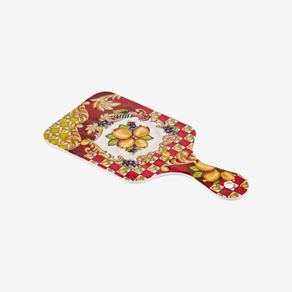 Chiara Alessi Capri Kırmızı Melamin Sunum Tahtası - 25 cm