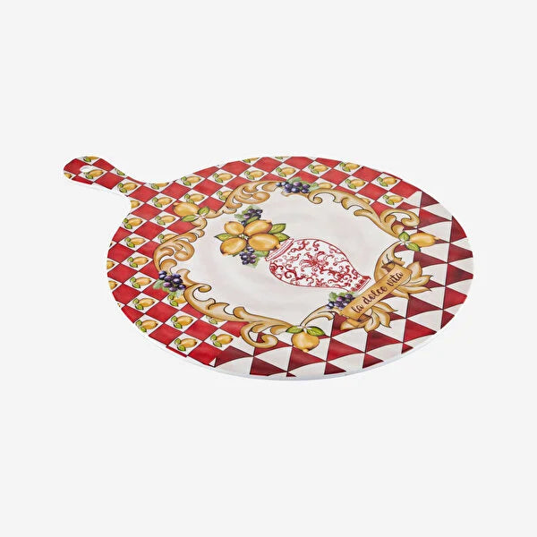 Chiara Alessi Capri Kırmızı Melamin Sunum Tahtası - 41 cm