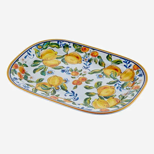Mavi Melamin Servis Tabağı 44 Cm Capri Collection by Chiara Alessi