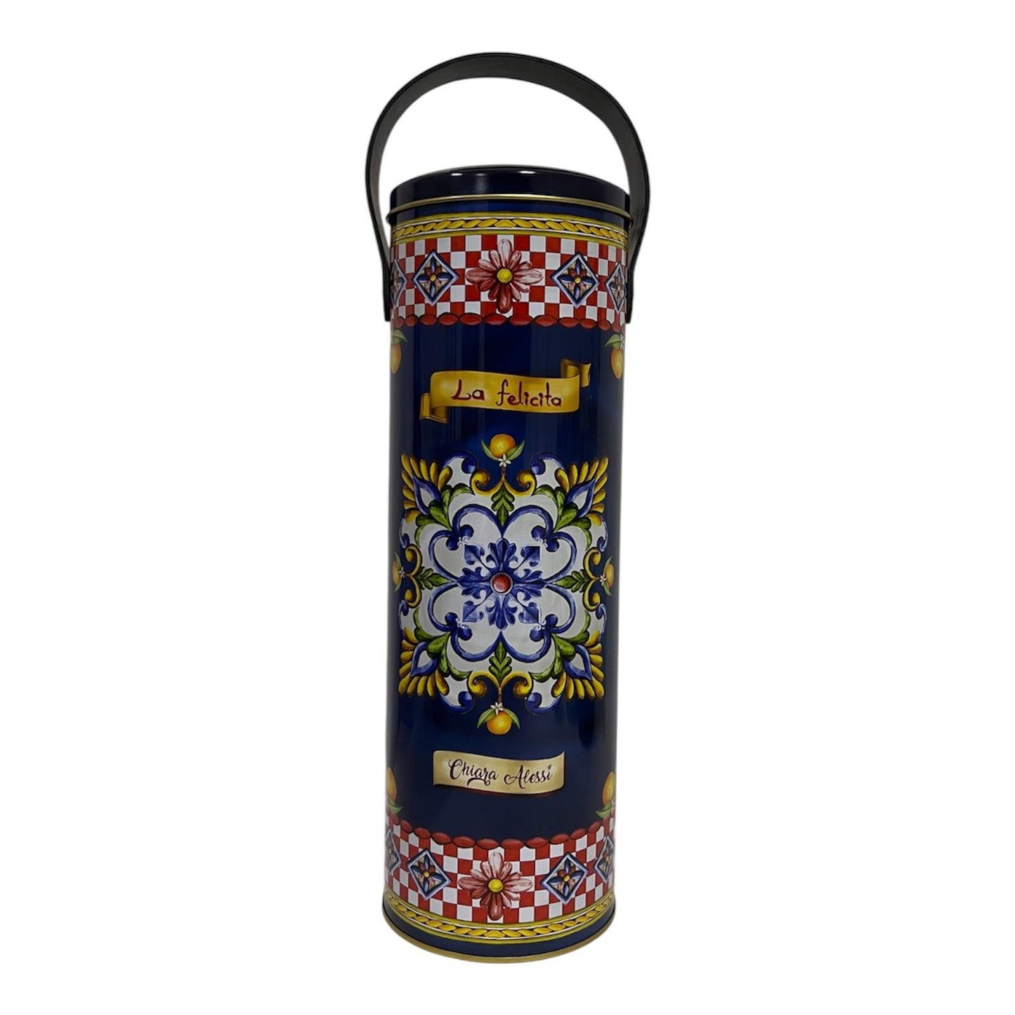 Mavi Metal Saklama Kabı 32X10 cm La Felicita Collection by Chiara Alessi