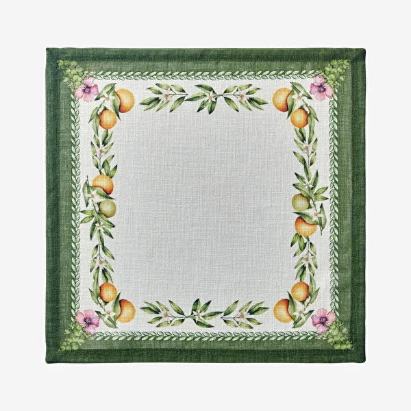 Chiara Alessi Carpe Diem Yeşil Polyester Peçete 45X45 Cm