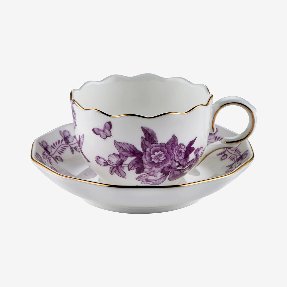 Mor Porselen Kahve Fincan Seti 100 ml Primavera Collection by Chiara Alessi