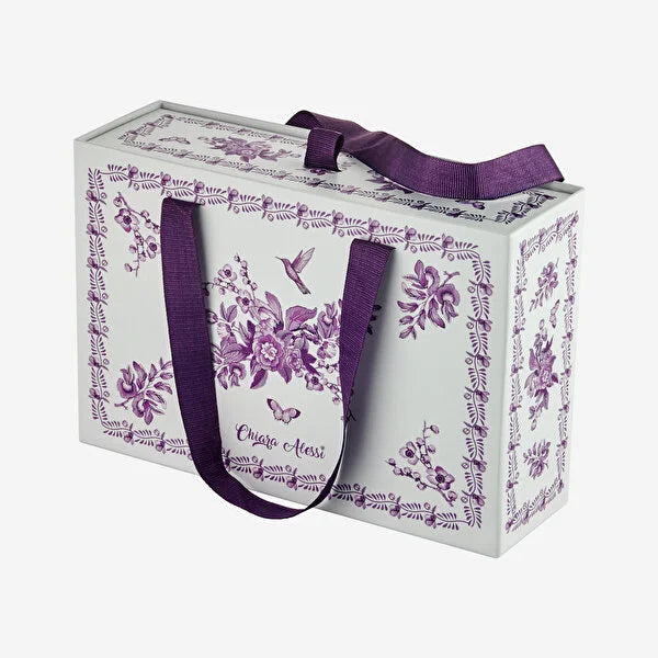 Mor Porselen Kahve Fincan Seti 120 Ml Primavera Collection by Chiara Alessi