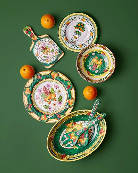 Yeşil Melamin Servis Seti 28 Cm Carpe Diem Collection by Chiara Alessi