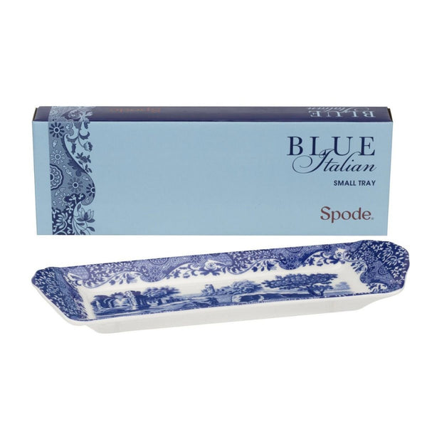 Spode Blue Italian 23 cm Porselen Dikdörtgen Tepsi