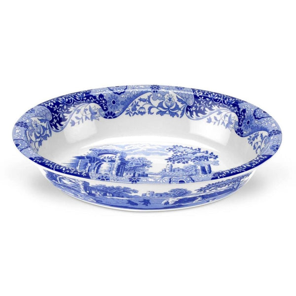 Spode Blue Italian 28 cm Oval Çukur Sunum Tabağı
