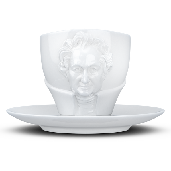 Yetenek fincanı ''Johann Wolfgang von Goethe'' Beyaz, 260 ml