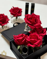 Roses Atelier Peçete Yüzüğü Kırmızı Gül (6 adet)