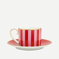Pip Studio Kırmızı Pembe Porselen Kahve Fincanı 90 ml 51004141