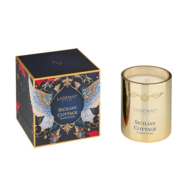 Altın Cam Mum 330 gr Sicialian Cottage Collection by Ladenac Milano