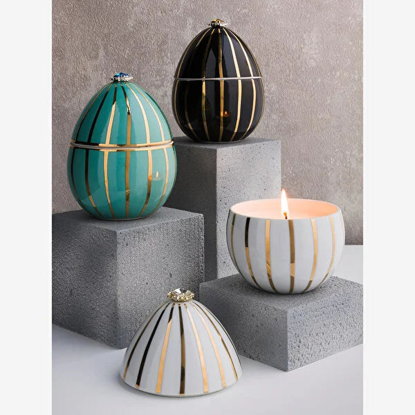 Beyaz Seramik Mum 200 gr Bois De Roussie Collection by Ladenac Milano