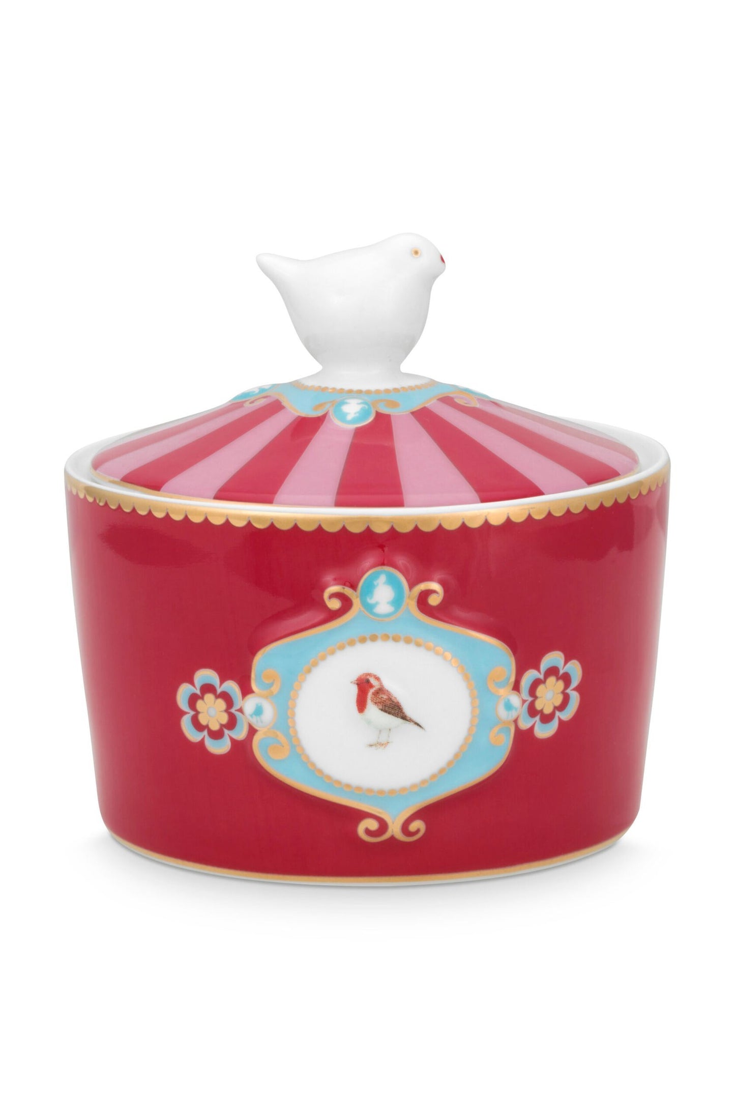 Kırmızı Porselen Şekerlik 300 Ml Love Birds Collection by Pip Studio