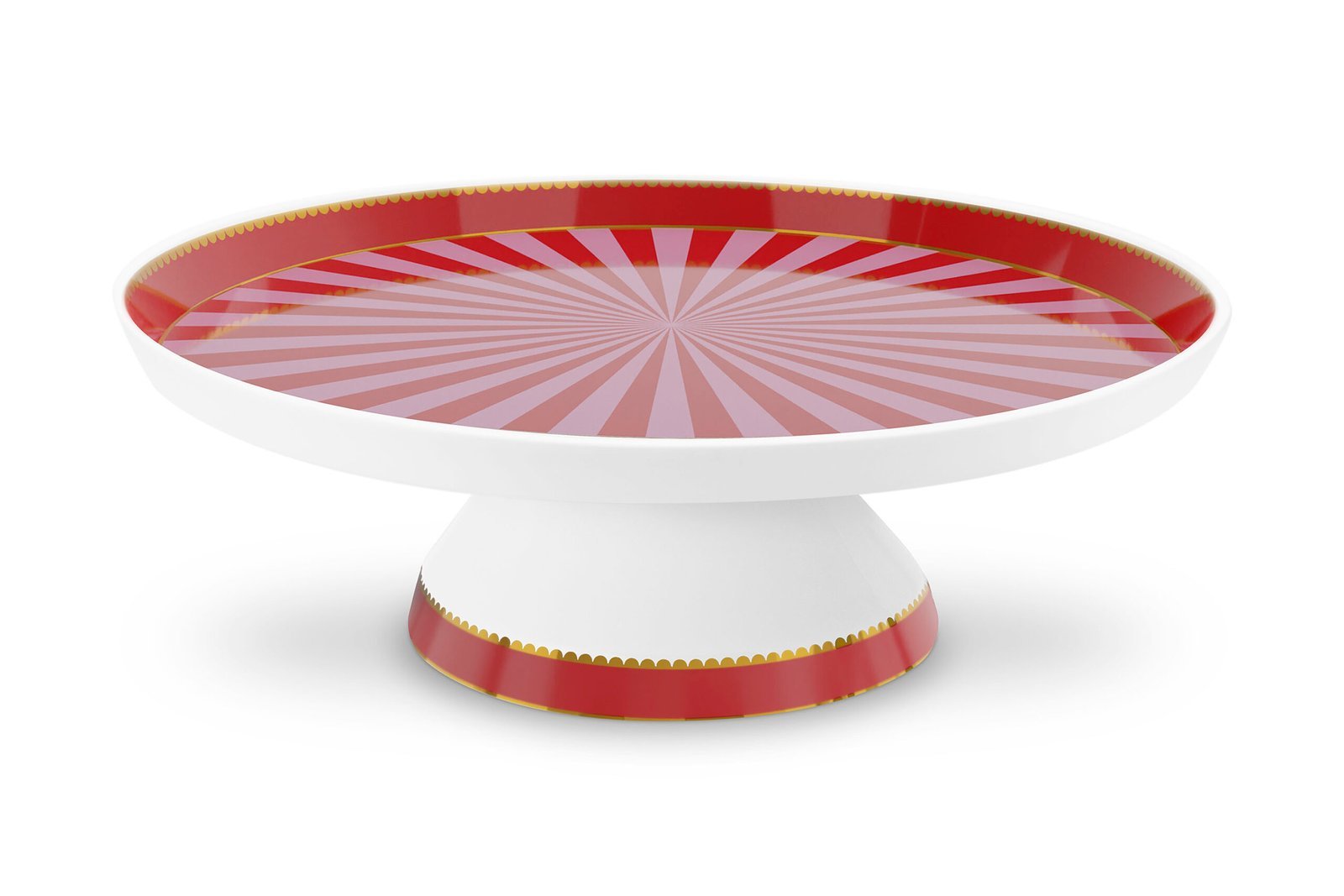 Pembe Porselen Kek Standı 24 Cm Love Birds Collection by Pip Studio