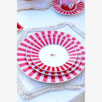 Kırmızı Pembe Porselen Yemek Tabağı 26,5 Cm Love Birds Collection by Pip Studio