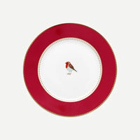 Kırmızı Porselen Pasta Tabağı 17 Cm Love Birds Collection by Pip Studio