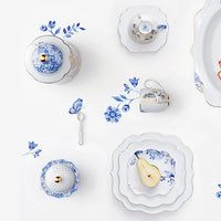 Mavi Beyaz Porselen Yemek Tabağı 28 Cm Royal White Collection by Pip Studio