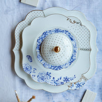 Mavi Beyaz Porselen Kahvaltı Tabağı 23,5 Cm Royal White Collection by Pip Studio