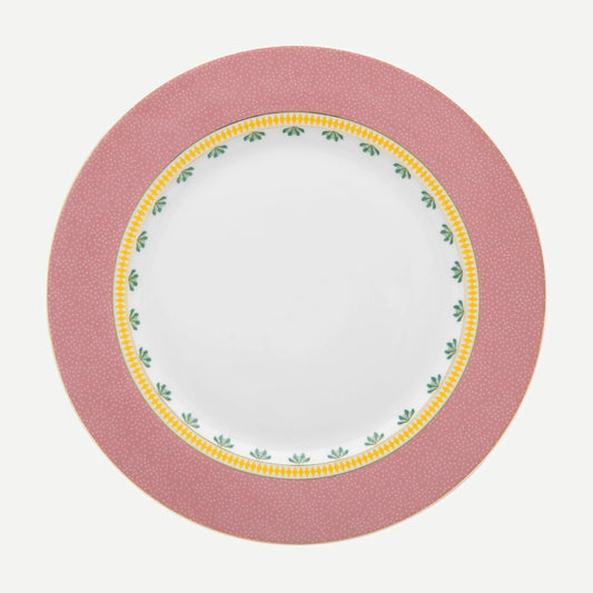 Pip Studio La Majorelle Pembe Porselen Yemek Tabağı  26,5 cm