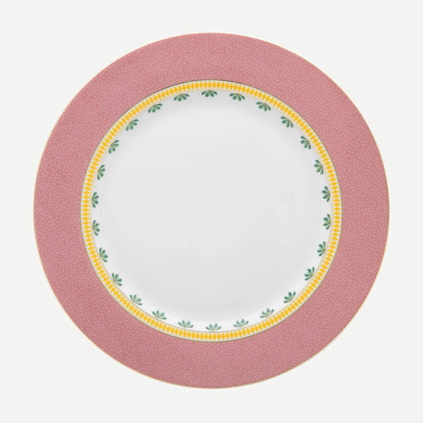 Pip Studio La Majorelle Pembe Porselen Yemek Tabağı  26,5 cm