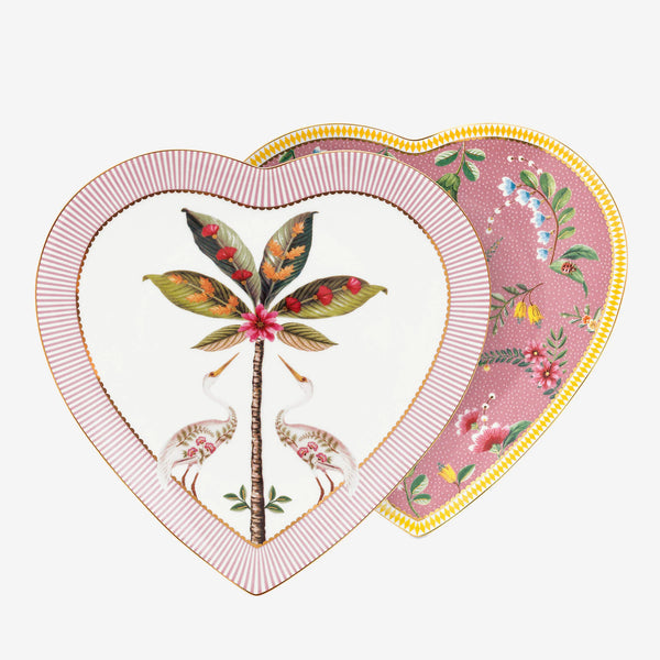 Pip Studio La Majorelle Pembe Porselen Kalpli Tabak Seti 21,5 cm