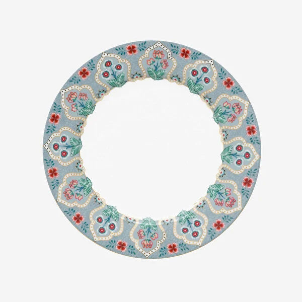 Mavi Porselen Kahvaltı Tabağı 21 cm Flower Festival Collection by Pip Studio