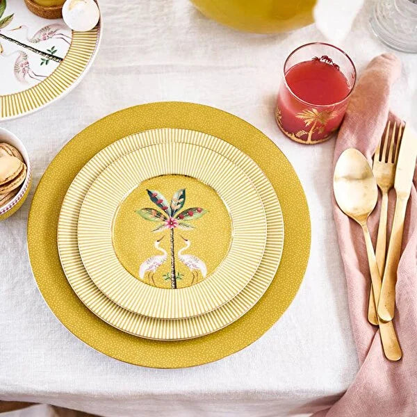 Pip Studio La Majorelle Sarı Porselen Yemek Tabağı 26.5 cm