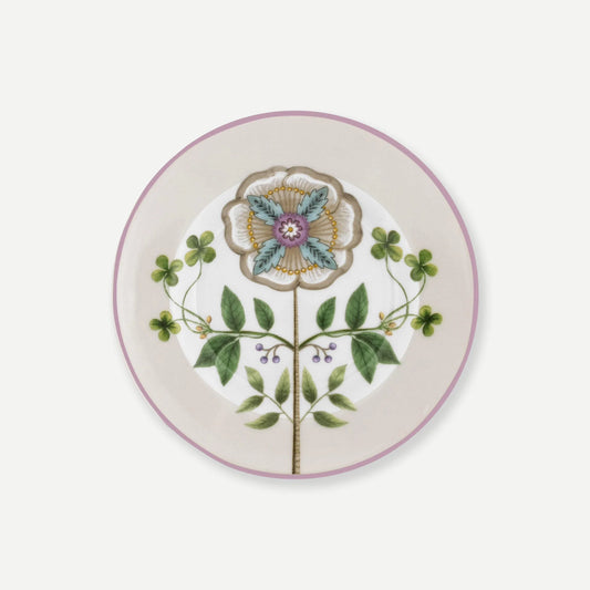Pip Studio Lily & Lotus Beyaz Porselen Petit Four Tabağı 12 cm