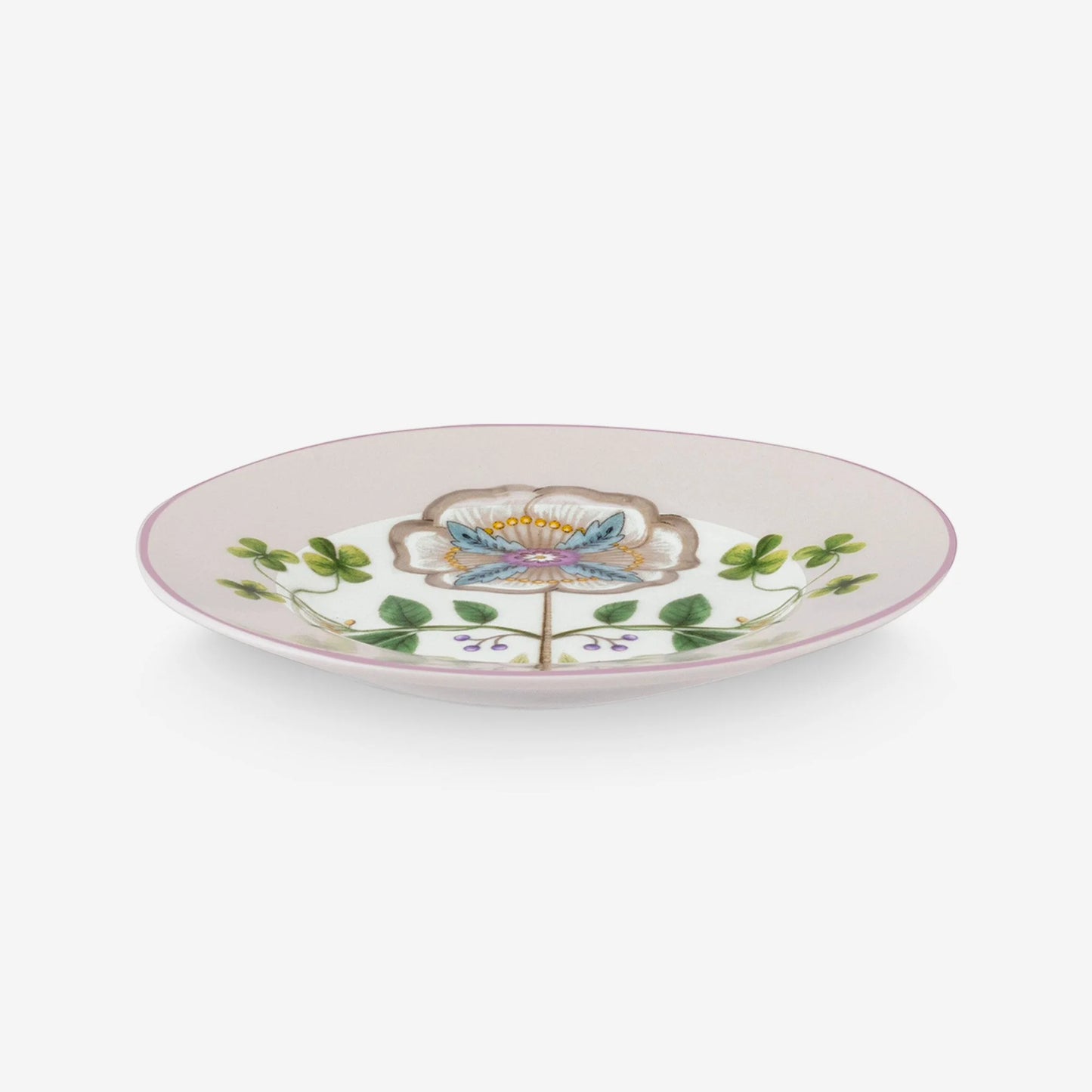 Pip Studio Lily & Lotus Beyaz Porselen Petit Four Tabağı 12 cm