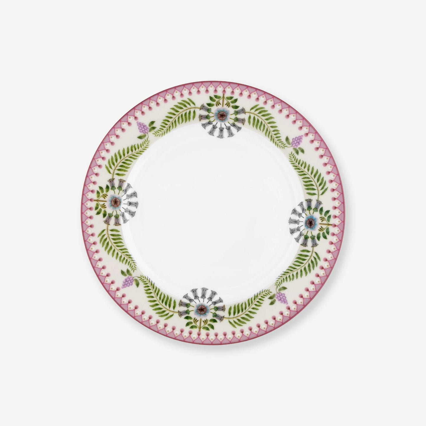 Pip Studio Lily & Lotus Beyaz Porselen Kahvaltı Tabağı 23 cm