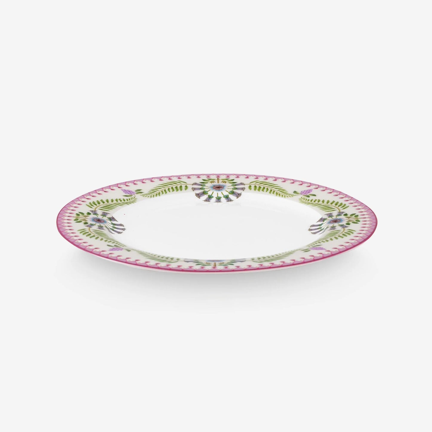 Pip Studio Lily & Lotus Beyaz Porselen Kahvaltı Tabağı 23 cm
