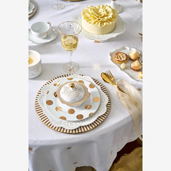 Beyaz Porselen Kahvaltı Tabağı 23 Cm Dot Delight Collection by Pip Studio