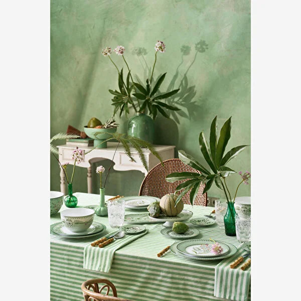 Pip Studio Lily & Lotus Yeşil Porselen Yemek Tabağı