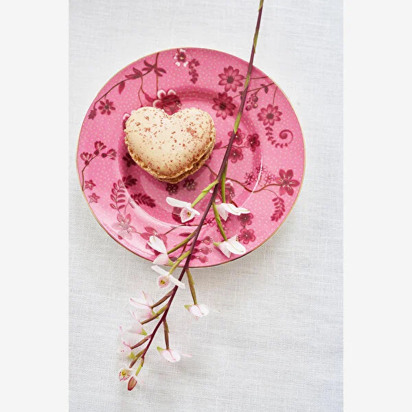 Pembe Porselen Petit Four Tabağı 12 Cm Jolie Collection by Pip Studio